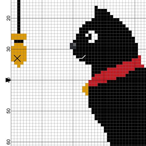 Black Cat Cross Stitch Pattern Daily Cross Stitch