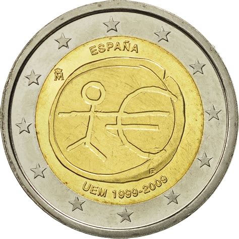 465933 Espagne 2 Euro Emu 2009 Spl Bi Metallic Spl 2 Euro De