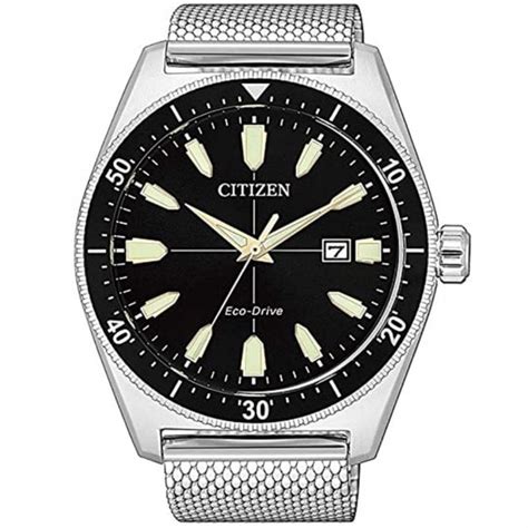 Citizen Gents Eco Drive Stainless Steel Mesh Strap Watch Mens