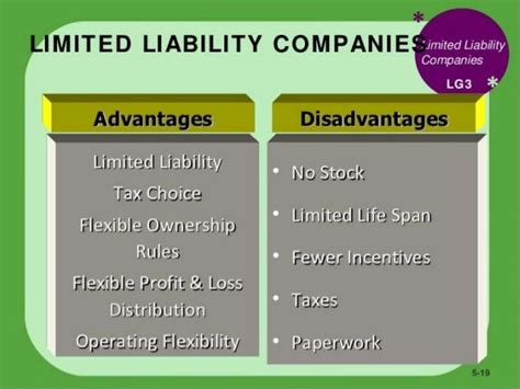 Advantages And Disadvantages Of Limited Liability Company