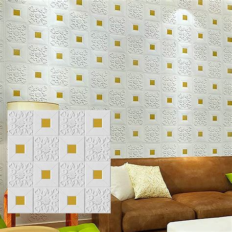 Buy Nasmodo 8pcs Foam 3d Ceiling Wallpaper For Living Room Bedroom