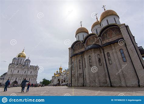 Kremlin Cathedral Of Archangel Michael And Dormition Cathedral Moscow