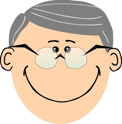 Clipart Grandpa With Spectacles