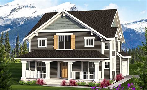 2 Story Farmhouse With Front Porch 89964ah Architectural Designs
