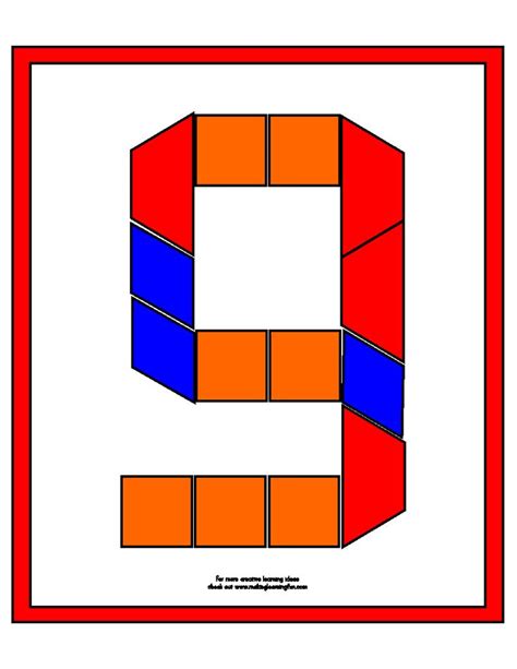 Template Pattern Block Printables Pattern Blocks Math Number Cards