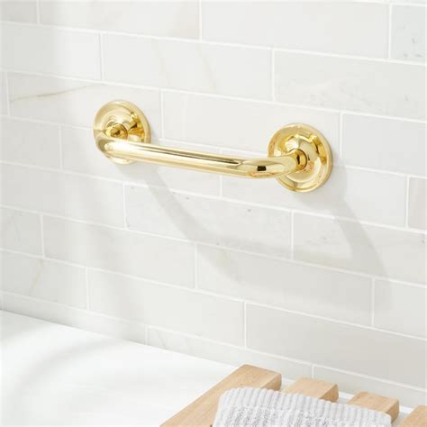 Villa Collection Grab Bar In Polished Brass Signature Hardware