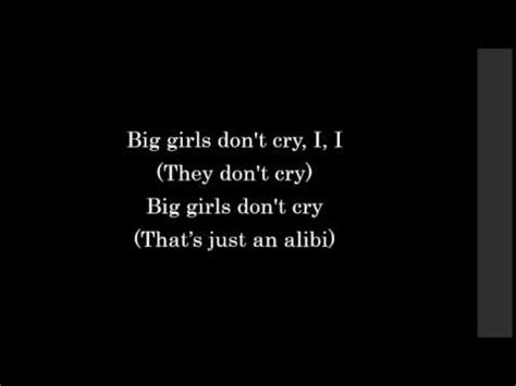 Explore 5 meanings and explanations or write yours. Jersey Boys - Big Girls Don't Cry w/ Lyrics - YouTube