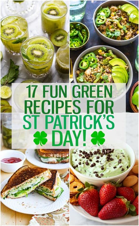 Fun Green Recipes For St Patrick S Day Treats Meals The Girl