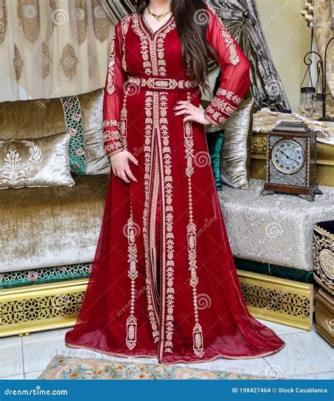 The Moroccan Caftan Is A Moroccan Women`s Traditional Costume It Is Considered One Of The