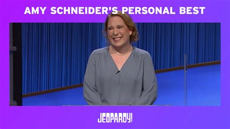 Highlights Amy Schneider S Personal Best So Far JEOPARDY YouTube