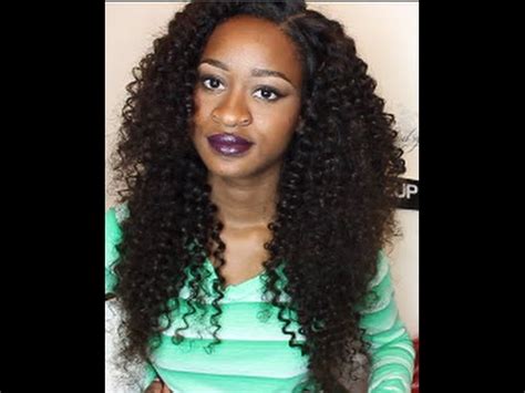 How to Blend Natural Hair with Curly Weave & Install ...