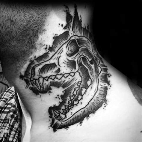 70 Wolf Skull Tattoo Designs For Men Masculine Ink Ideas