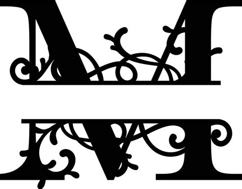 Letter M Monogram Template The 2 Steps Needed For Putting Letter M