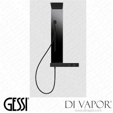 Gessi Wall Mounted Thermostatic Mixer For Three Functions With Push