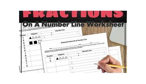 plotting fractions on a number line worksheet