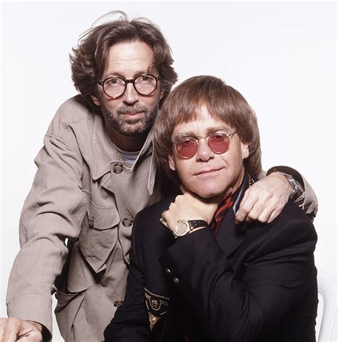 Ej551 Elton John And Eric Clapton Iconic Images