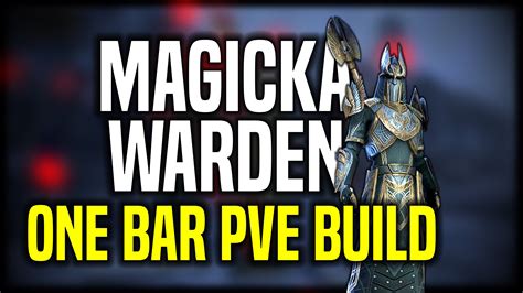 Eso One Bar Pve Magicka Warden Build Deltias Gaming