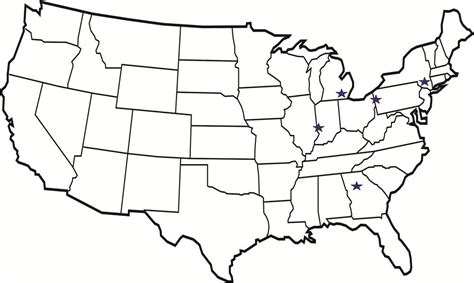 Blank Political Map Of Usa