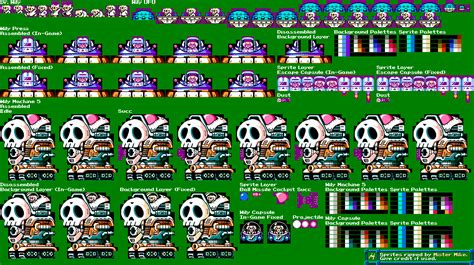 The Spriters Resource Full Sheet View Mega Man 5 Dr Wily