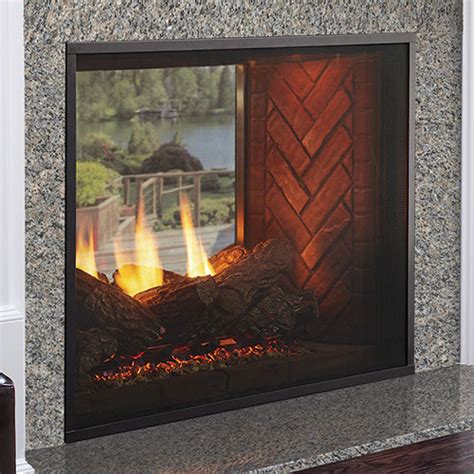 36 Fortress Indooroutdoor Intellifire See Thru Direct Vent Fireplace