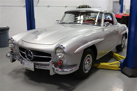 Black with red interior and two tops. 1962 Mercedes-Benz 190SL, matching numbers car - Bramhall Classic Autos