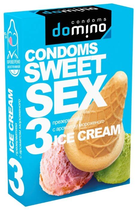 Купить Презервативы Domino Sweet Sex Ice Cream 3 шт по низкой цене с доставкой из