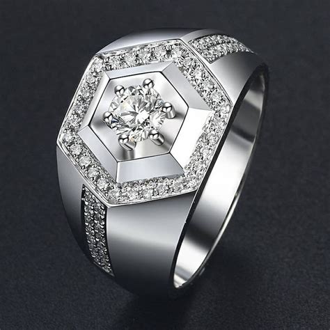 Lab Grown Diamond Ring Mens Engagement Ring Luxury Etsy