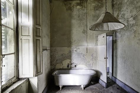 Vintage White Bathroom Abandoned Building Photograph By Dirk Ercken