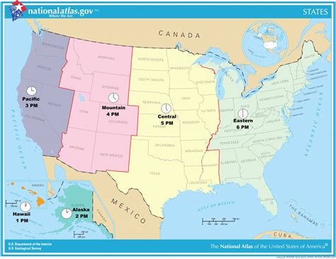 Printable North America Time Zone Map Printable Maps