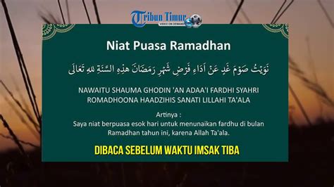 Niat Puasa Ramadhan 1440 H Dan Doa Buka Puasa Youtube