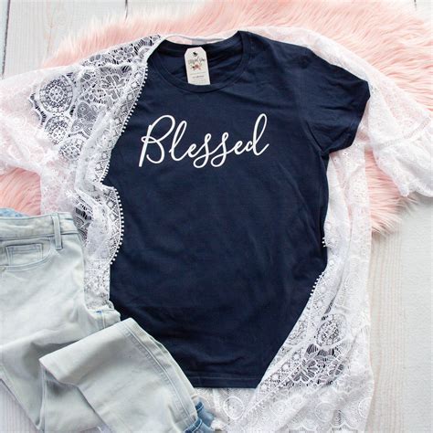 Blessed Short Sleeve Shirt Christian Shirt Blessed Shirt Etsy
