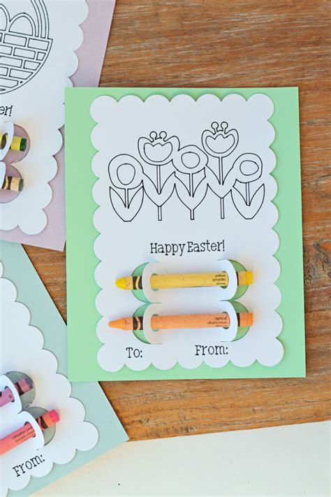Colorable Easter Cards made with a Cricut machine!
