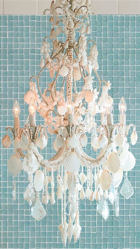 Harbor Shell Chandelier Frontgate Shell Chandelier Beach Cottage