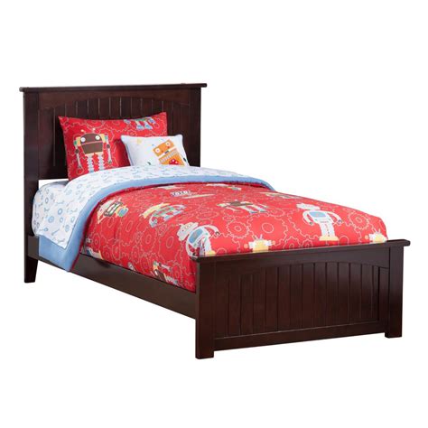 Atlantic Furniture Nantucket Espresso Twin Traditional Bed With