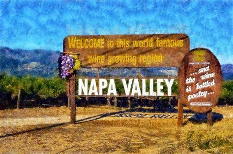 Napa Valley Sign Digital Art By Kaylee Mason Fine Art America