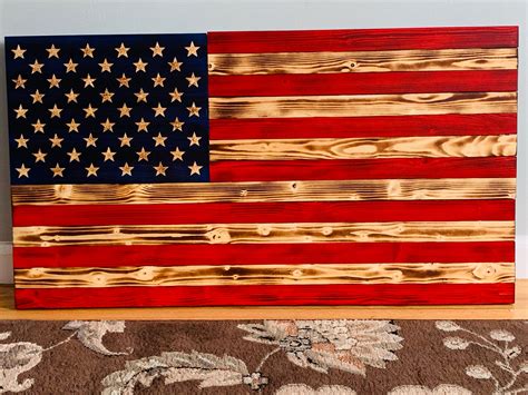 Handmade Wooden Flags Etsy