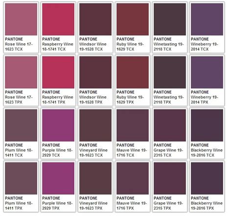 Purples Purple Color Names Pantone Palette Pantone Color Chart