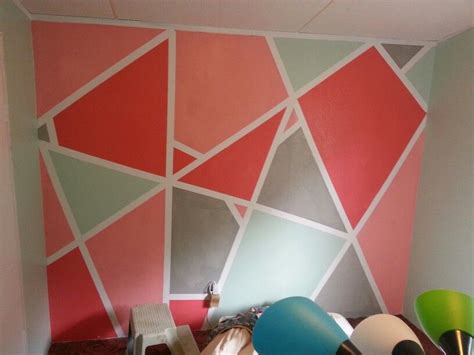 Pattern Frog Tape Wall Paint Design Ideas With Tape Wall Design Ideas