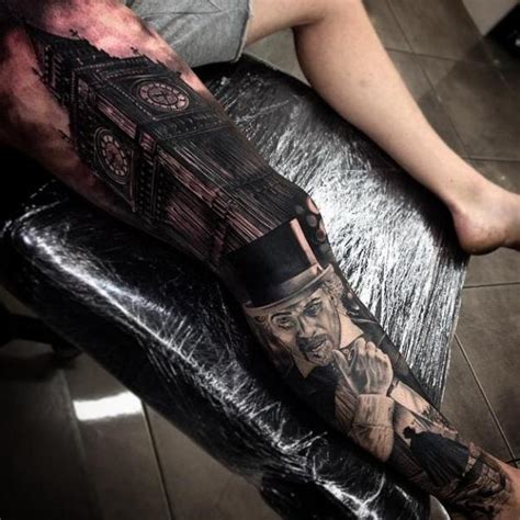 When i was waiting at the tattoo. Big Ben Gentleman Realistic tattoo by Drew Apicture | Best ...
