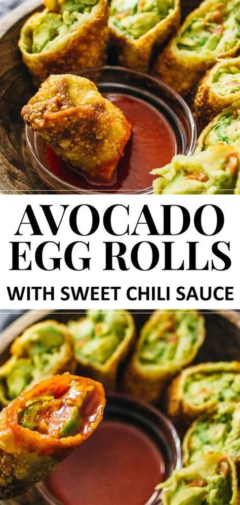 This will become the egg roll filling. Avocado Egg Rolls With Sweet Chili Sauce - Savory Tooth