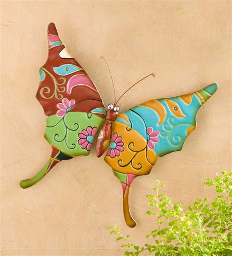 Check spelling or type a new query. Metal Talavera-Inspired Butterfly Wall Art | PlowHearth