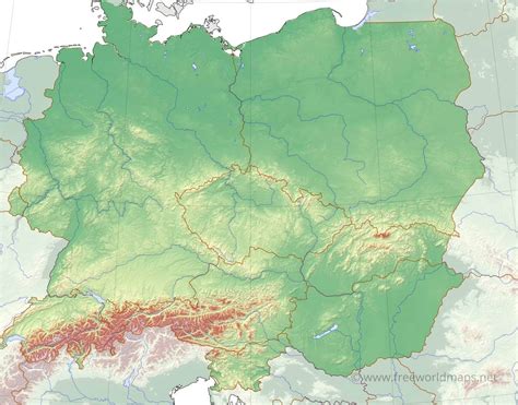 Download Free Photo Of Map Central Europe Europe Reli