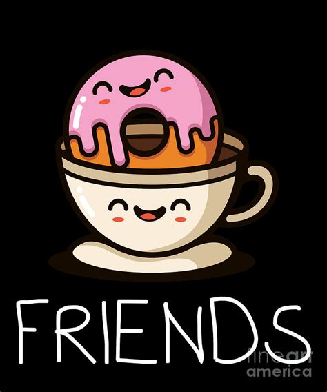 Donut Friend Framed Original Drawing Art And Collectibles Pen And Ink Jan