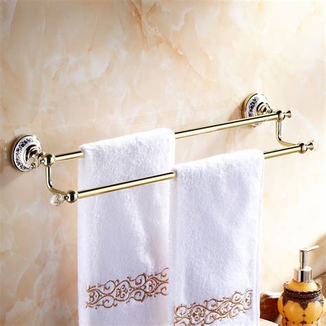 modern bathroom accessories ti pvd towel rack brass towel bar