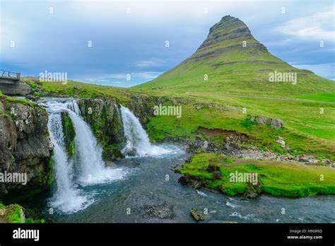 View Of The Kirkjufell Mountain Church Mountain And The