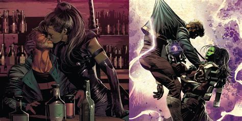 star lord and gamora s love story went very differently in the comics