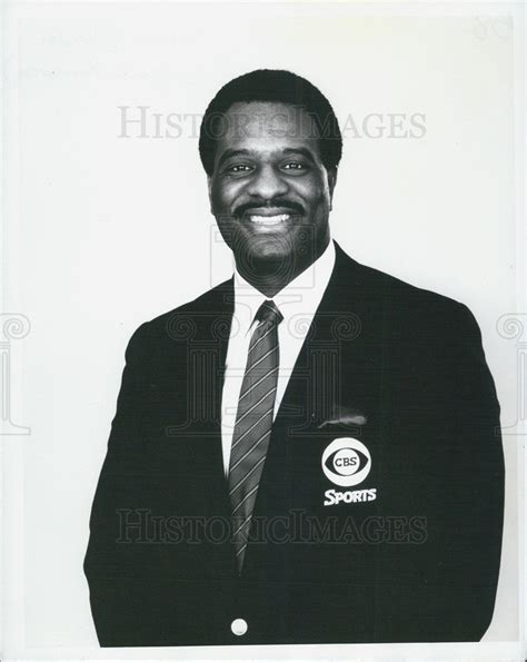 Sports Announcer James Brown Cbs Sports Portrait 1987 Vintage Press