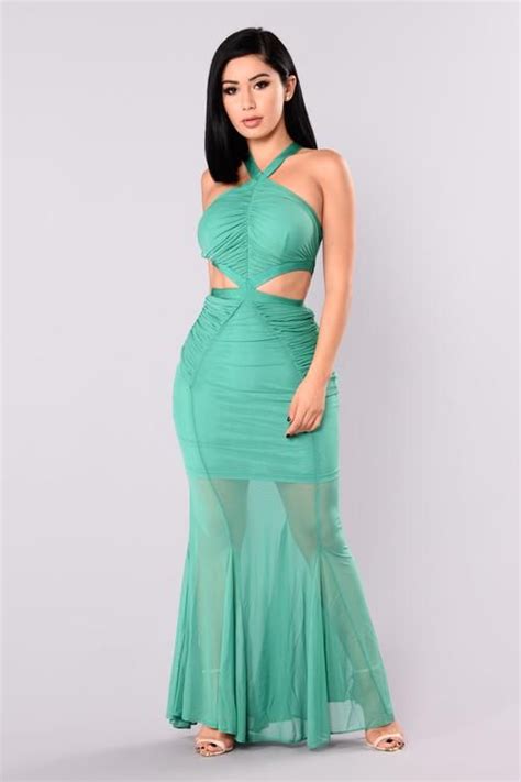 Cassia Mesh Dress Sea Green Colorful Fashion Bodycon Floral Dress Dress