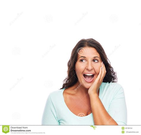 Excited Woman Stock Photo Image Of Beauty Ecstatic 43726154