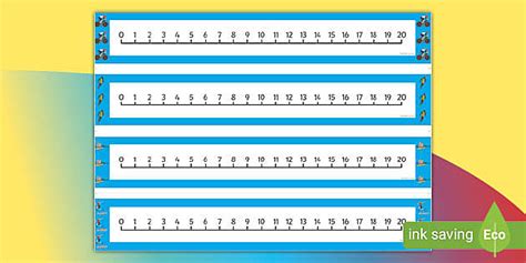 Sporting Event Number Line 0 20 Hecho Por Educadores